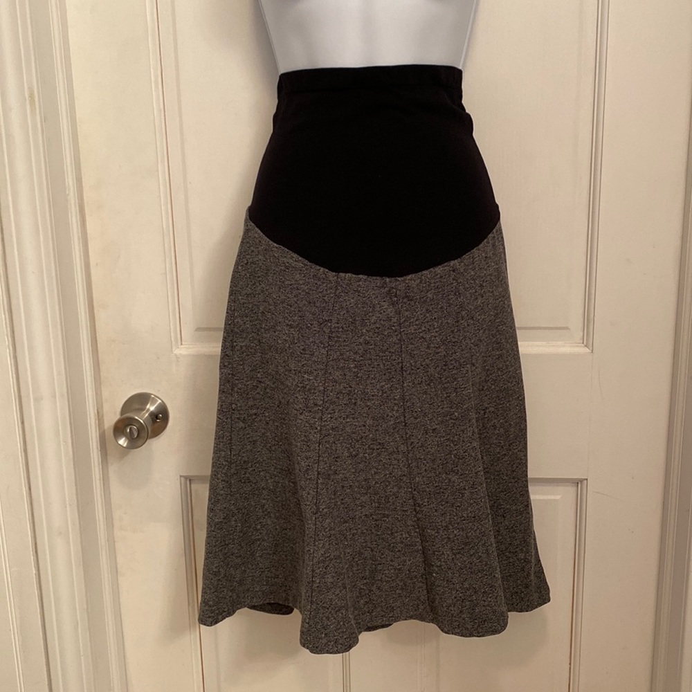 Motherhood Maternity Full Panel Woven Black/White Size Small